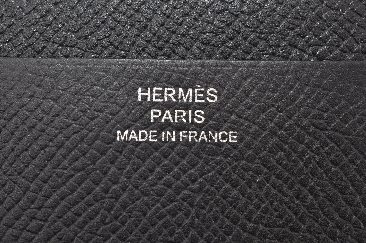 Authentic Hermes Vintage Mc Copernic Leather Bifold Wallet Purse Black